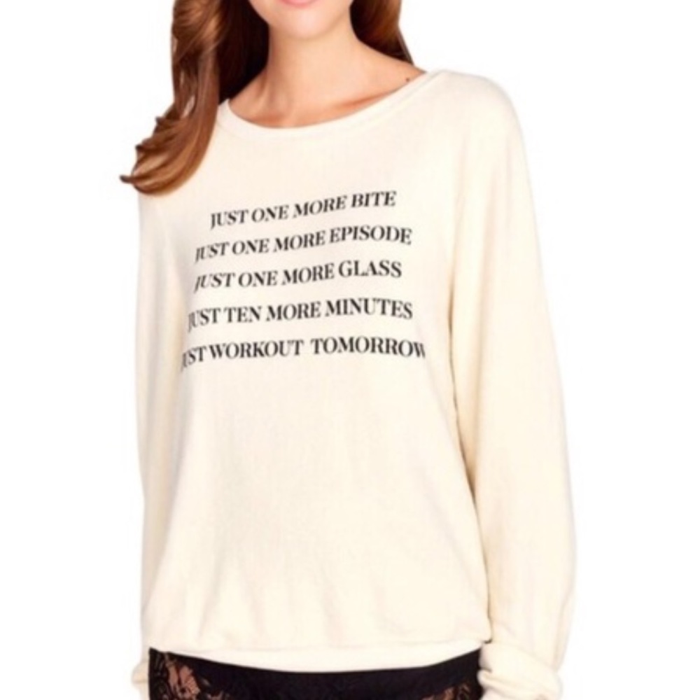 Wildfox lies I tell myself sweater